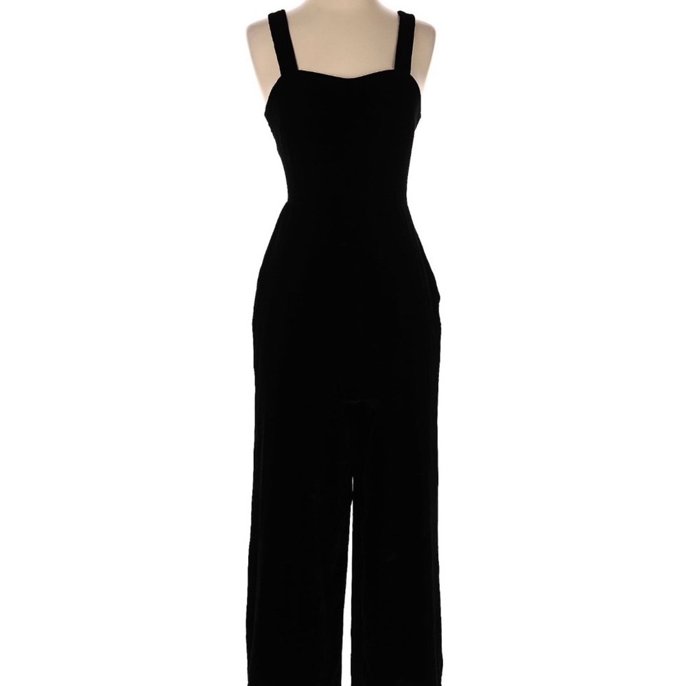 Madewell Elegant velvet Black Jumpsuit